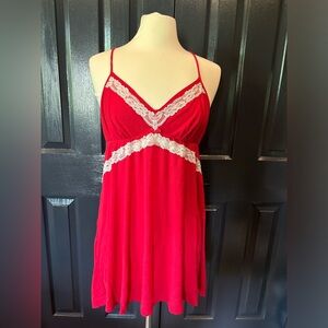 Victoria's Secret Red and White Lace dress